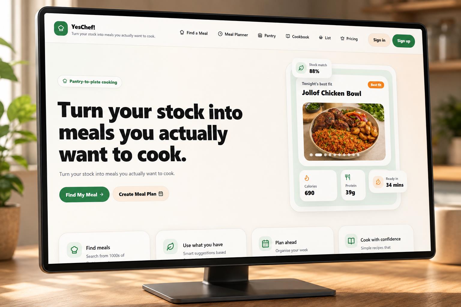 YesChef meal planning product